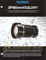 Adaptall-2 SP 180mm F/2.5 Brochure